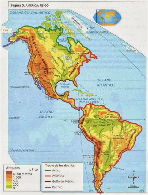 Mapa Continente Americano Escola Educacao Images