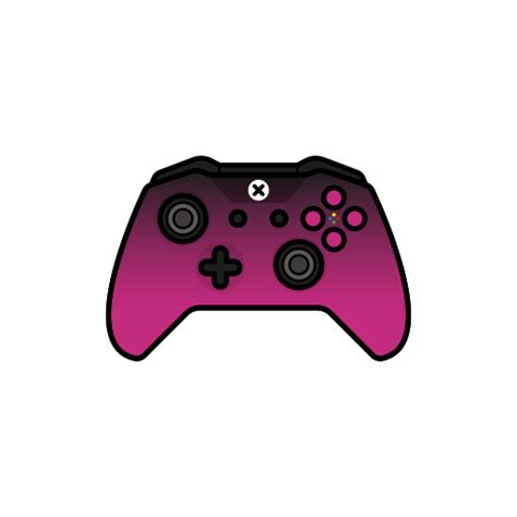 Controller Gamer Pink Shadow Xbox One Icon Free Download