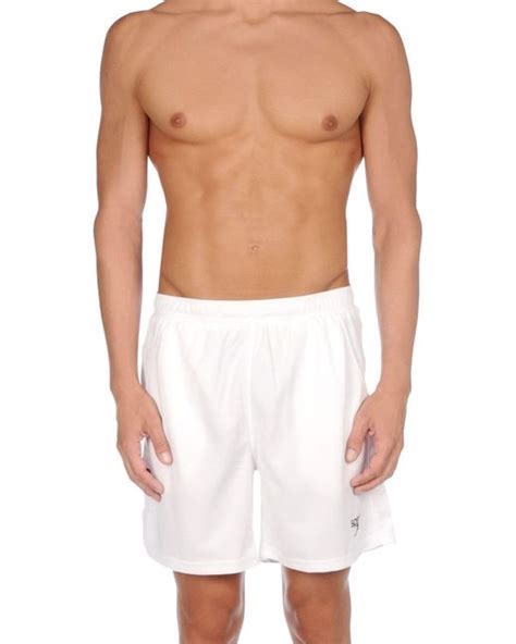 Lyst Speedo Swim Trunks In White For Men