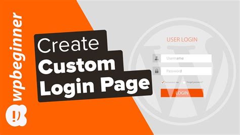 How To Create A Custom Login Page For WordPress YouTube