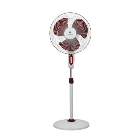 Havells Accelero 400mm Pedestal Fan White Red Wholesale Price Online