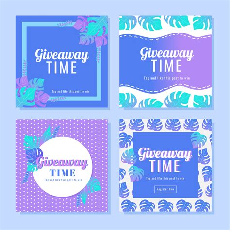 Our instagram post templates are perfect for any company, influencers or anyone on social media looking for awesome graphics for their giveaways. Giveaways Free Vector Art - (15,461 Free Downloads)