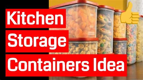 Kitchen Storage Containers - YouTube