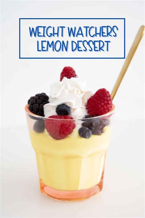 Weight Watchers Lemon Dessert Canada Lifestyle Fynes Designs