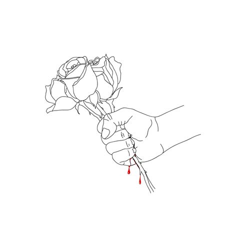 Hand Holding A Rose Drawing At Getdrawings Free Download