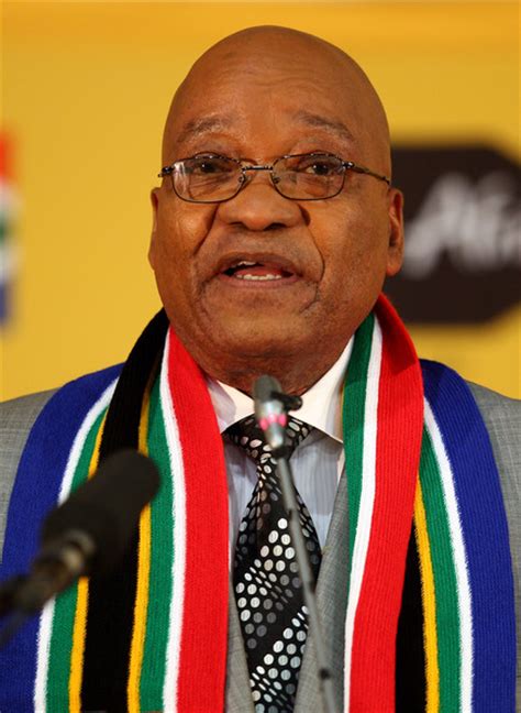 Jacob Zuma In South Africanfifa Presidents Press