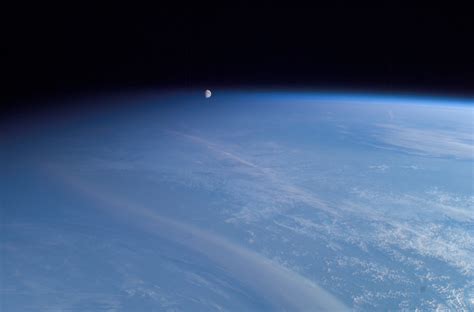 Nasa And Iss Photo Of The Day Stunning View Of Earths Moon Orbiting