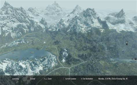 A Clear World Map With Clouds At Skyrim Nexus Mods And Community