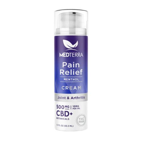 Relieving Cbd Cream With Menthol Arnica Medterra