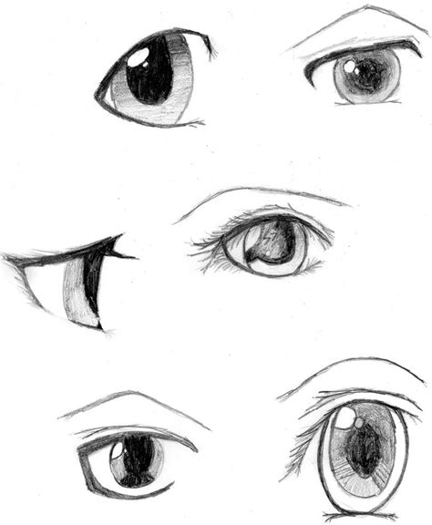 Anime Eyes By The4thblackdragoness On Deviantart