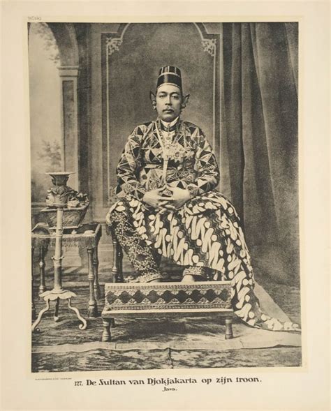 The Sultan Of Yogyakarta On His Throne Java Photo Book Photo Art