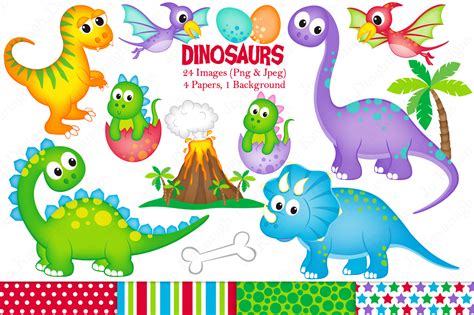 Dinosaur Clipart Dinosaur Graphics And Illustrations Cute Dinosaurs By
