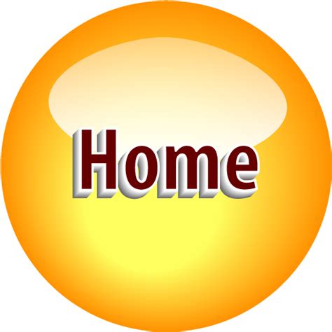 Download Png Button Orange Home Icon Hd Transparent Png