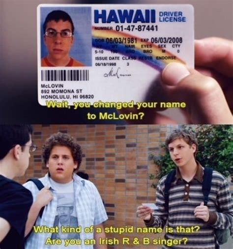 Mclovin Id From Movie Superbad Fogels Fake Joke Expire 2020 Etsy