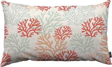 Tks Mitlan Red Pink And Mint Corals Pillow Covers 12 X 20