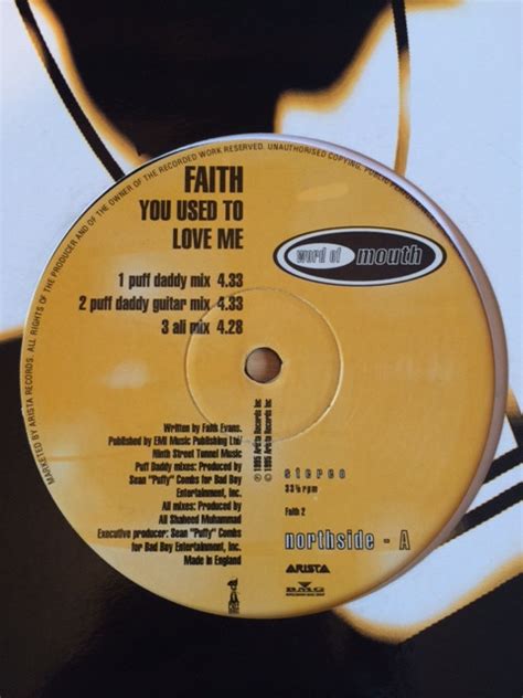 Faith Evans You Used To Love Me Remix 1995 Vinyl Discogs