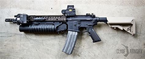 A Daniel Defense M4a1 With A Rail Mounted Lmt M203 Clyde Armory