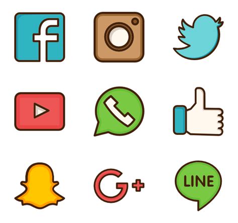 Collection Of Social Media Vector Png Pluspng