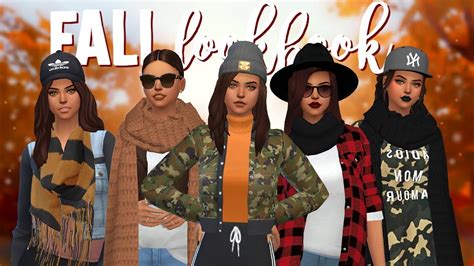 Fall Lookbook 🍂 The Sims 4 Custom Content Cc List Youtube