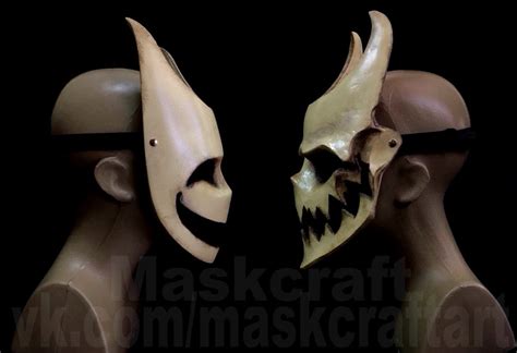 Masks Of Good And Evil Good Mask And Evil Mask Etsy