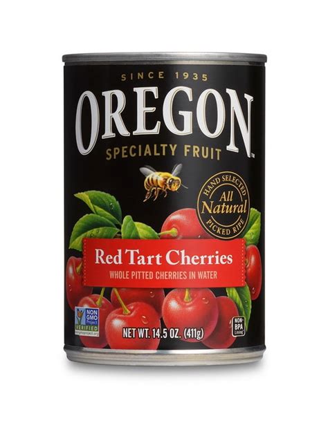 Oregon Fruit Product 51718 Pitted Red Tart Cherries 8 145 Ounce