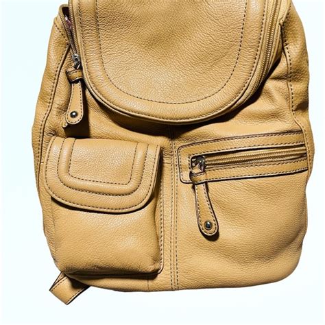 Tignanello Bags Tignanello Tan Leather Backpack New With Tags