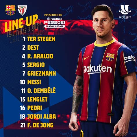 At king abdullah stadium, jeddah. Shaxda rasmiga ah kulanka Kooxaha Barcelona iyo Athletic ...