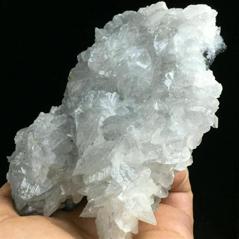 550g Natural White Flaky Translucent Calcite Quartz Crystal Etsy
