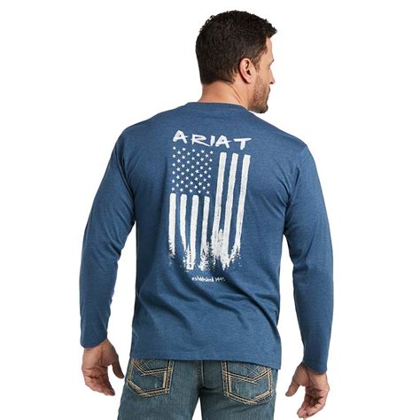 Ariat American Woods Long Sleeve T Shirt For Men