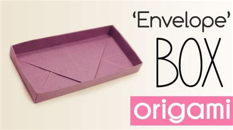 Origami Rectangular Envelope Box Tutorial Paper Kawaii Origami