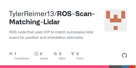 Github Tylerreimer13ros Scan Matching Lidar Ros Node That Uses Icp