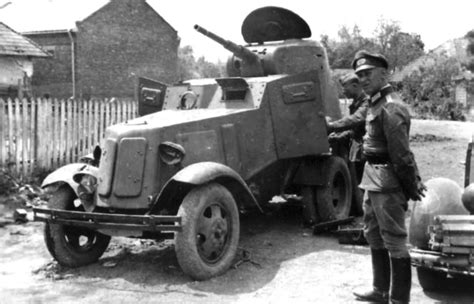Captured Soviet Armored Car Ba 10 Captured Soviet