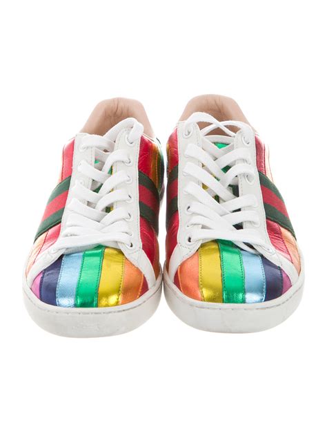 Gucci 2017 Ace Rainbow Sneakers Shoes Guc165125 The Realreal