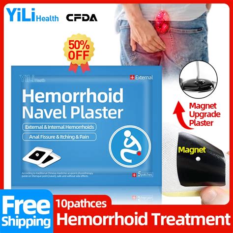 Hemorrhoids Removal Treatment Medical Navel Plaster Internal External