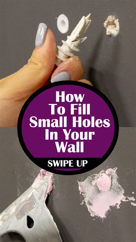 How To Fill Small Holes In Your Wall Patching Holes In Walls Hole In