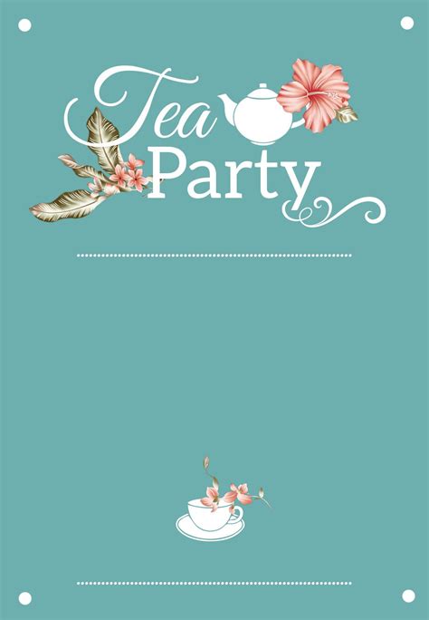 If you don't want to throw an ambitious themed party but just want a lovely, relaxed catching up, a tea party is a great idea. Bridal Shower Tea Party - Free Printable Bridal Shower ...