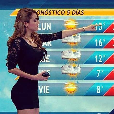 墨西哥天气预报收视率爆表 只因女主播太火辣？ 时尚 环球网