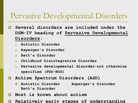 Ppt Pervasive Developmental Disorders Powerpoint Presentation Free Download Id753800