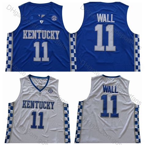 2021 Top Quality John Wall Jerseys 11 2019 Kentucky Wildcats Stitched