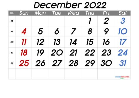Calendar December 2022 And January 2022 Printable