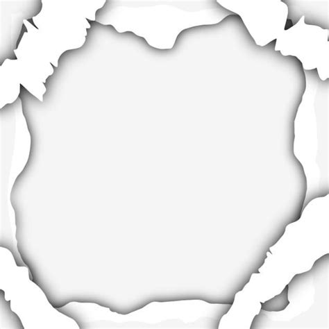 Torn Paper Frame Effect, Torn, White Paper, Torn Paper PNG Transparent