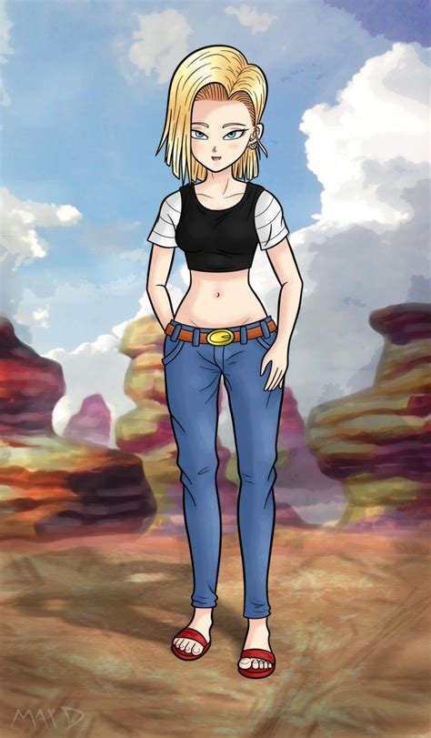 Android 18 Freehand Updated By Madmaxepic Android 18 Dragon Ball Wallpapers Krillin And 18