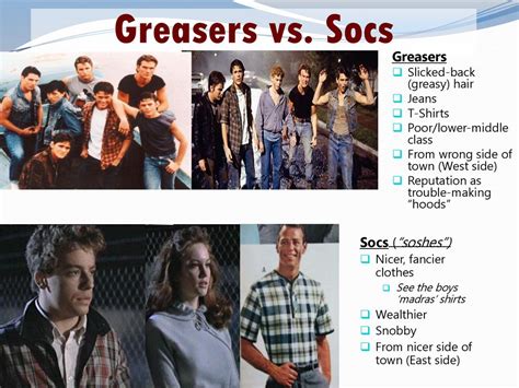 The Outsiders Socs Vs Greasers