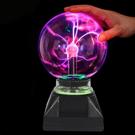 4 Magic Plasma Ball Lightning Crystal Globe Touch Motion Nebula Light