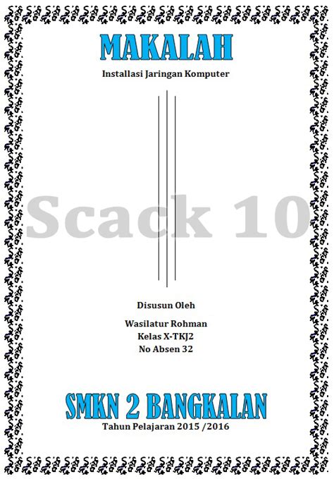 Cara Membuat Cover Makalah Di Microsoft Office Word 2007 Belajar Komputer