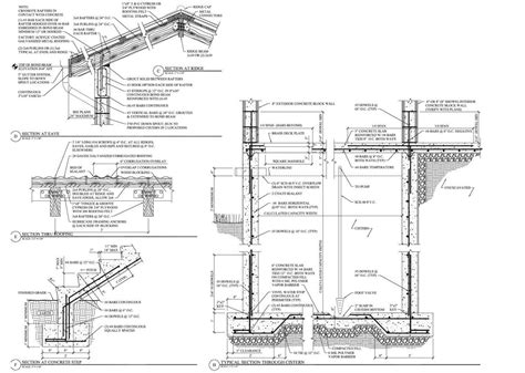 Section Drawings Including Details Examples Architecture Drawing