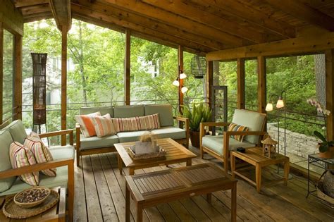 Private Yet Open Air Back Porch Idea Furniture Ideas Get