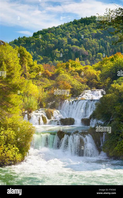 Krka Waterfalls Krka National Park Croatia Europe Stock Photo Alamy