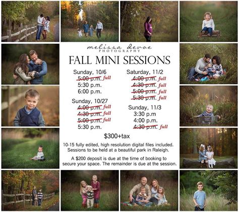 Fall Mini Sessions Are Back These Are Short Sessions That Are Perfect