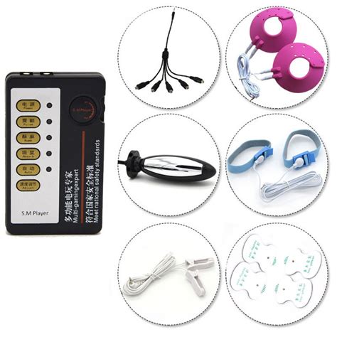 Penis Anal Plug Vaginal Breast Therapy Ring Electric Shock Massagers Kits Sex Toys 1 To 5